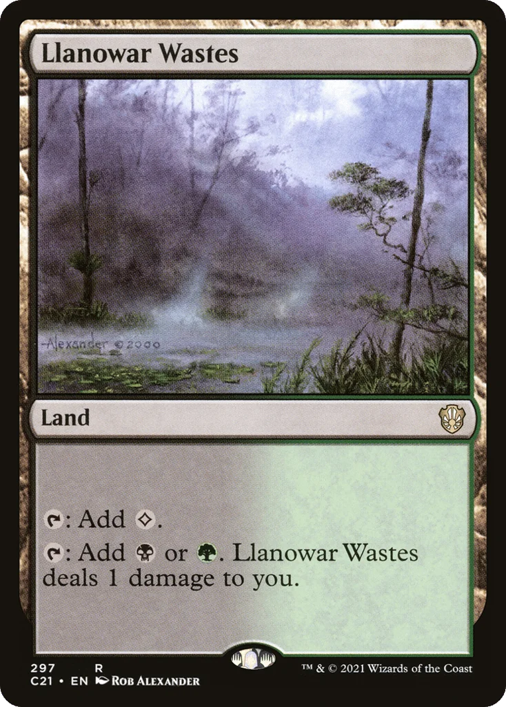 Llanowar Wastes · Commander 2021