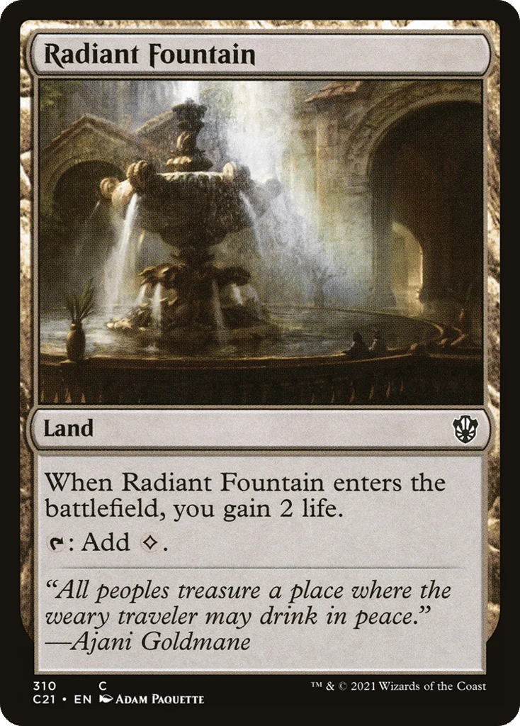 Radiant Fountain · Commander 2021