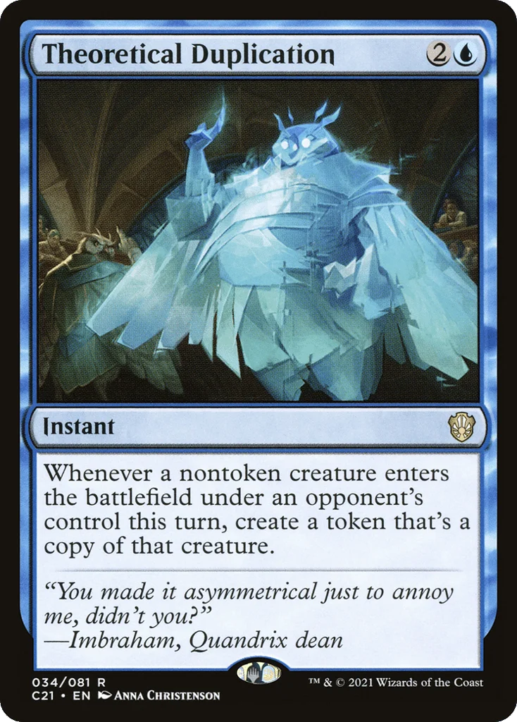 Theoretical Duplication · Commander 2021