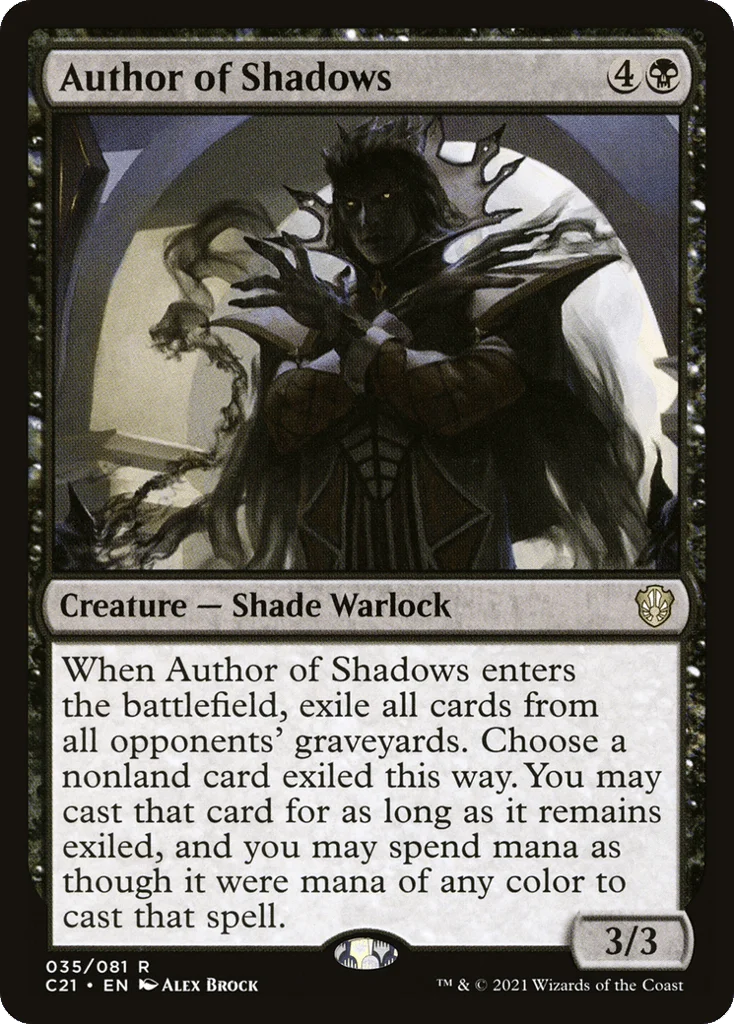 Author of Shadows · Commander 2021