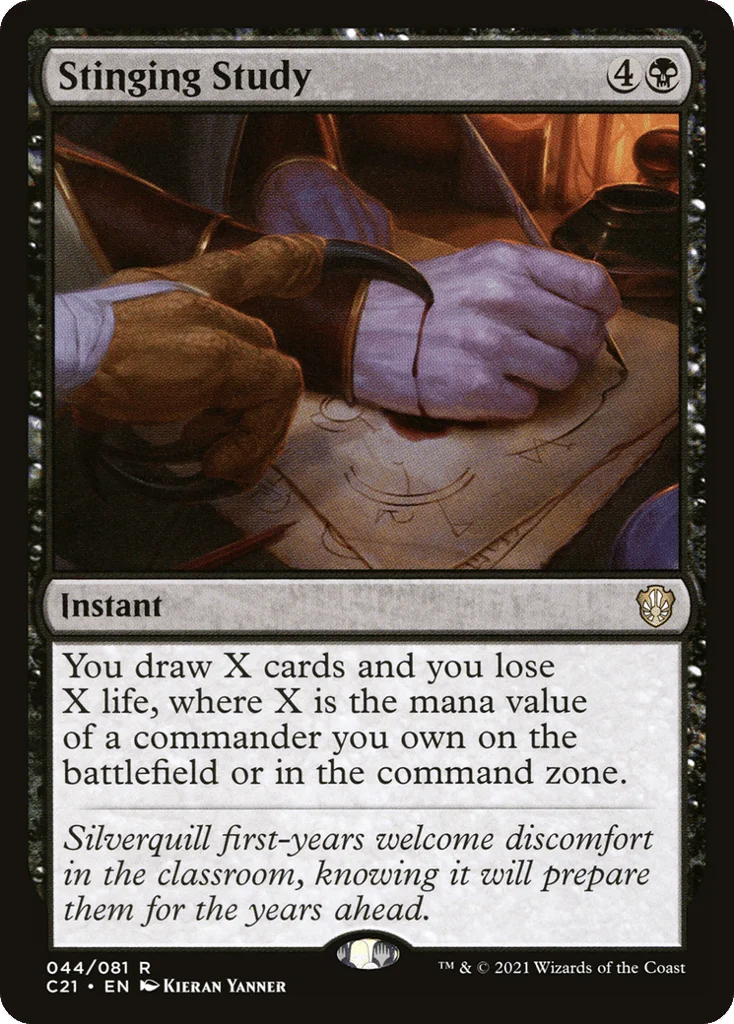Stinging Study · Commander 2021