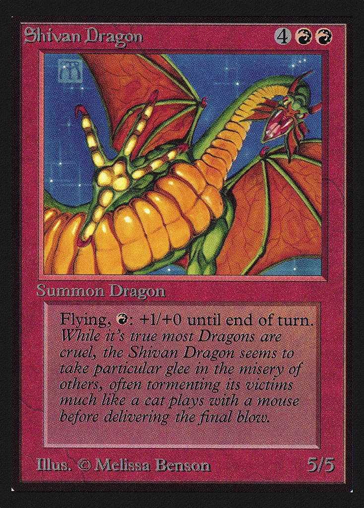 Shivan Dragon · Intl. Collectors' Edition