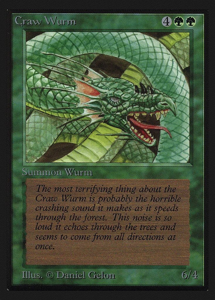 Craw Wurm · Intl. Collectors' Edition