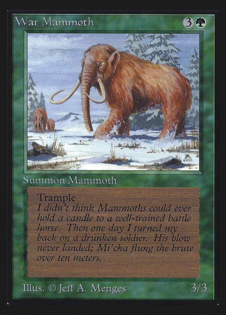War Mammoth · Intl. Collectors' Edition