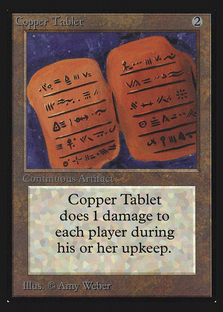 Copper Tablet · Intl. Collectors' Edition