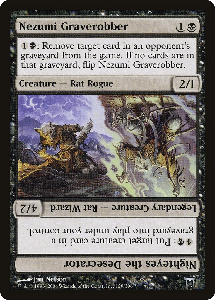 Nezumi Graverobber // Nighteyes the Desecrator · Champions of Kamigawa