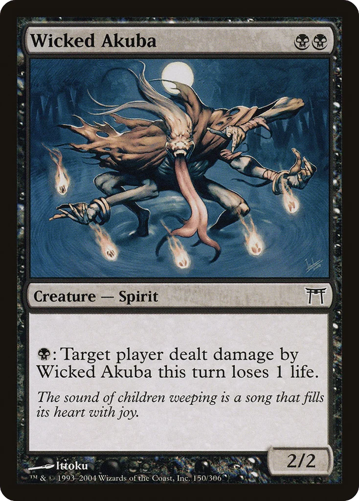 Wicked Akuba · Champions of Kamigawa