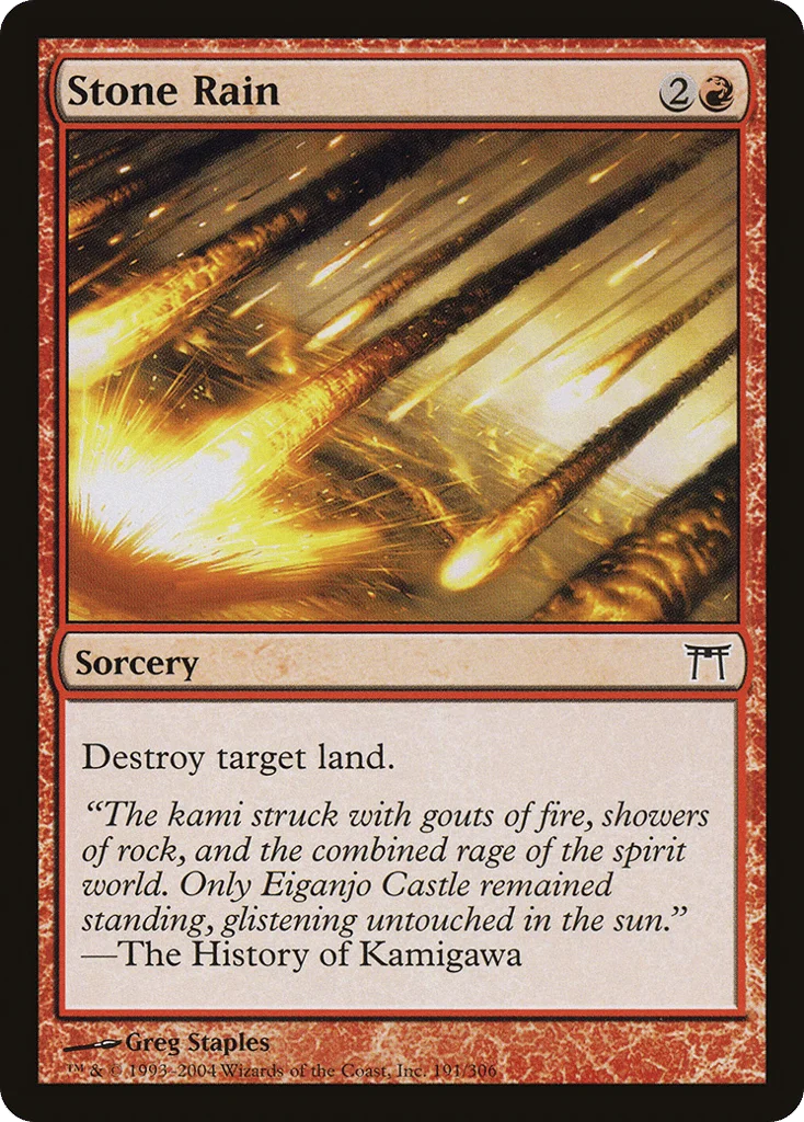 Stone Rain · Champions of Kamigawa