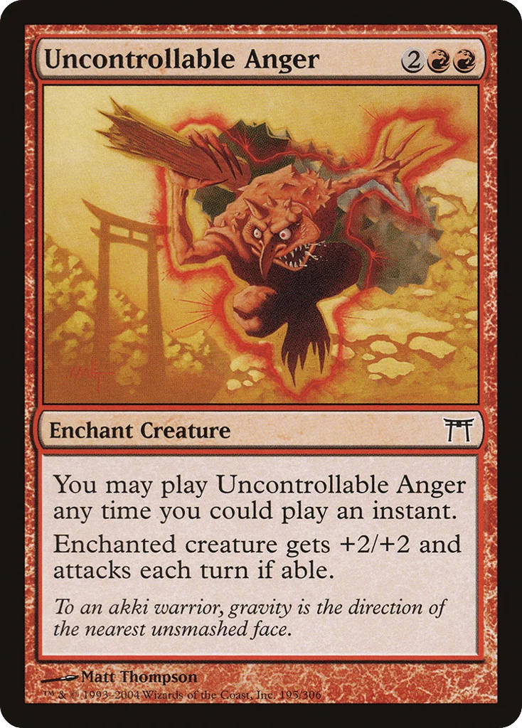 Uncontrollable Anger · Champions of Kamigawa