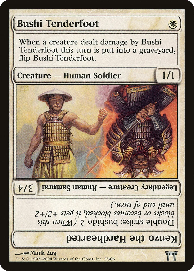 Bushi Tenderfoot // Kenzo the Hardhearted · Champions of Kamigawa
