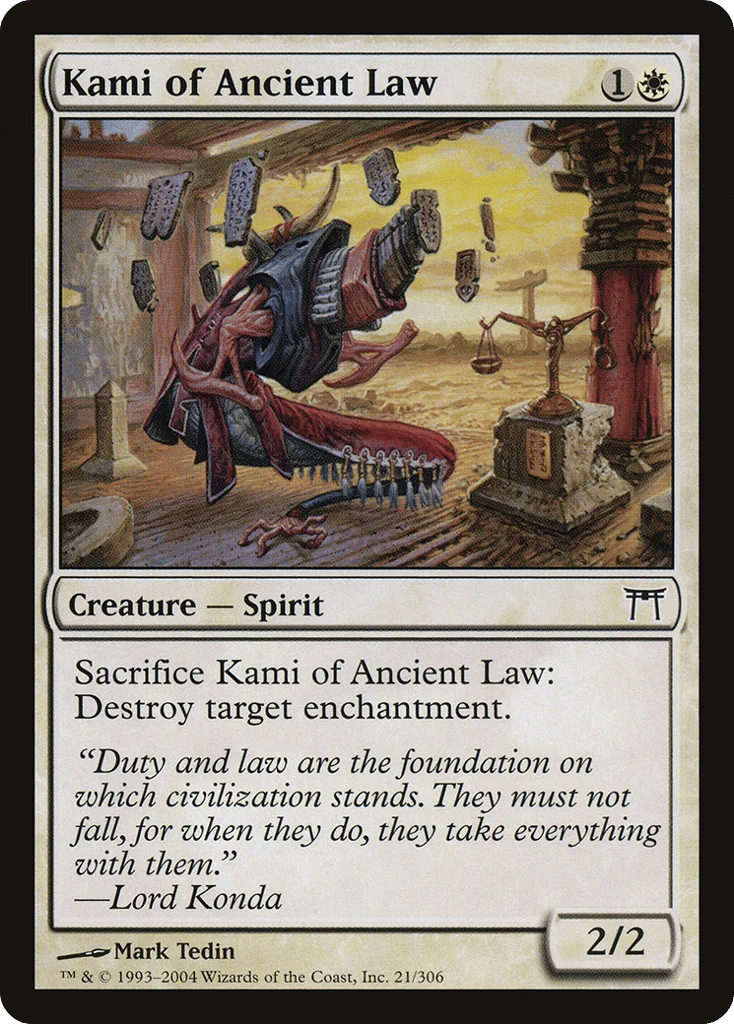 Kami of Ancient Law · Champions of Kamigawa