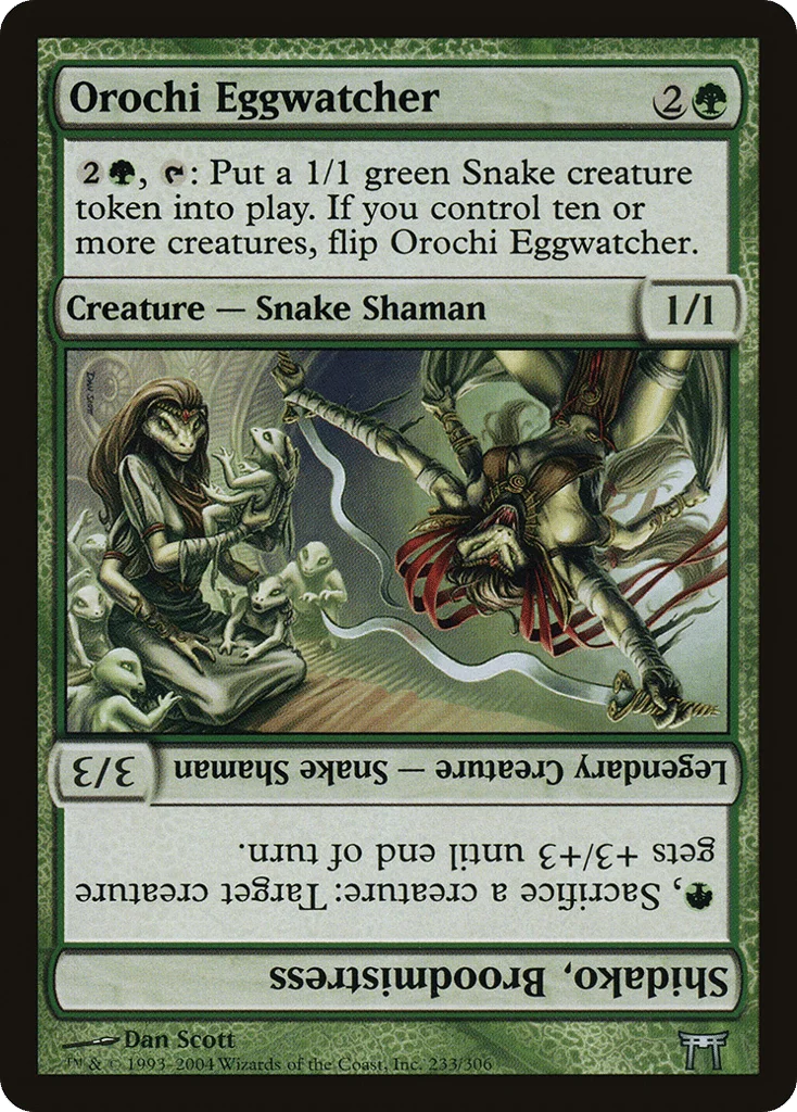 Orochi Eggwatcher // Shidako, Broodmistress · Champions of Kamigawa