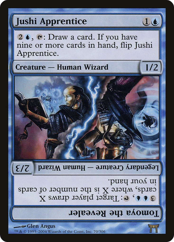 Jushi Apprentice // Tomoya the Revealer · Champions of Kamigawa