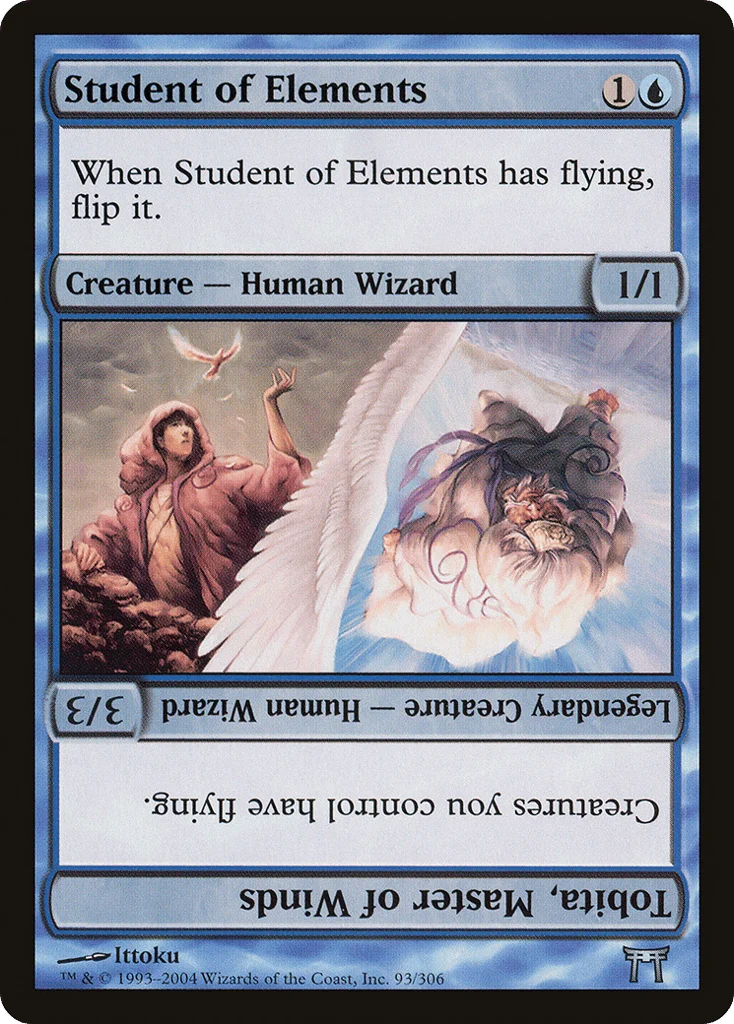 Student of Elements // Tobita, Master of Winds · Champions of Kamigawa