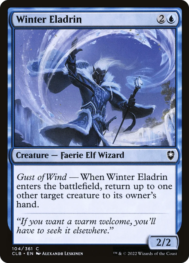 Winter Eladrin · Commander Legends: Battle for Baldur's Gate
