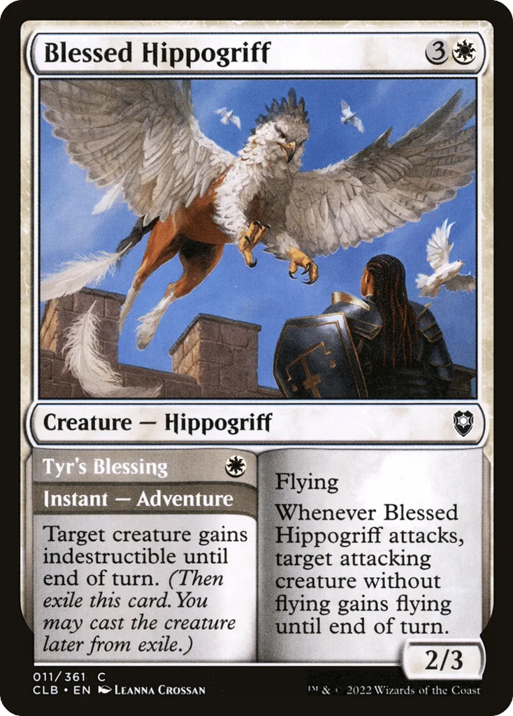 Blessed Hippogriff // Tyr's Blessing · Commander Legends: Battle for Baldur's Gate