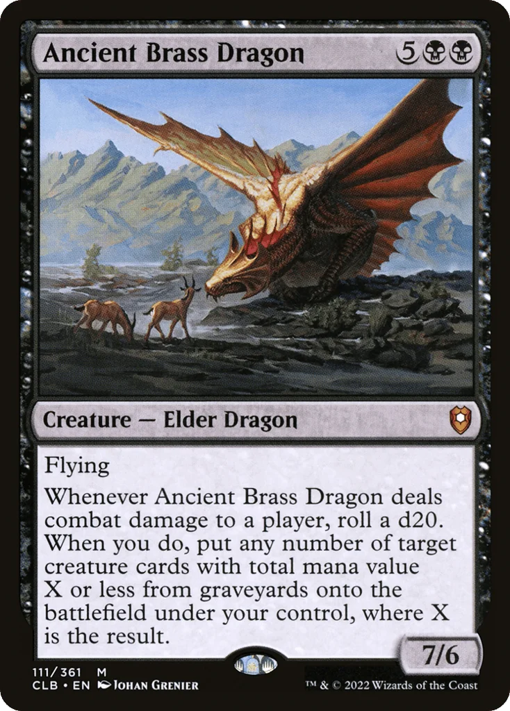 Ancient Brass Dragon · Commander Legends: Battle for Baldur's Gate