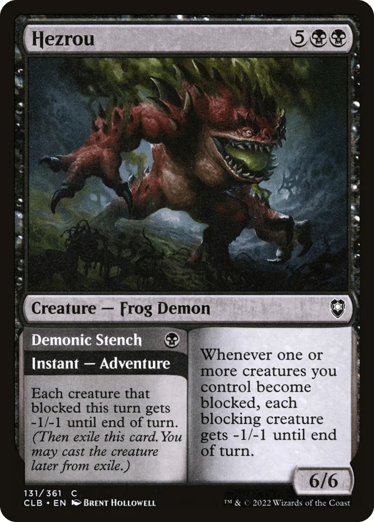 Hezrou // Demonic Stench · Commander Legends: Battle for Baldur's Gate