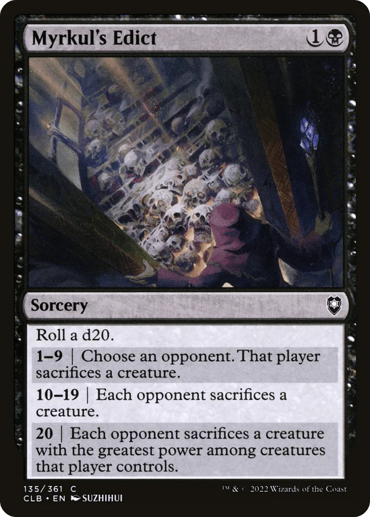 Myrkul's Edict · Commander Legends: Battle for Baldur's Gate