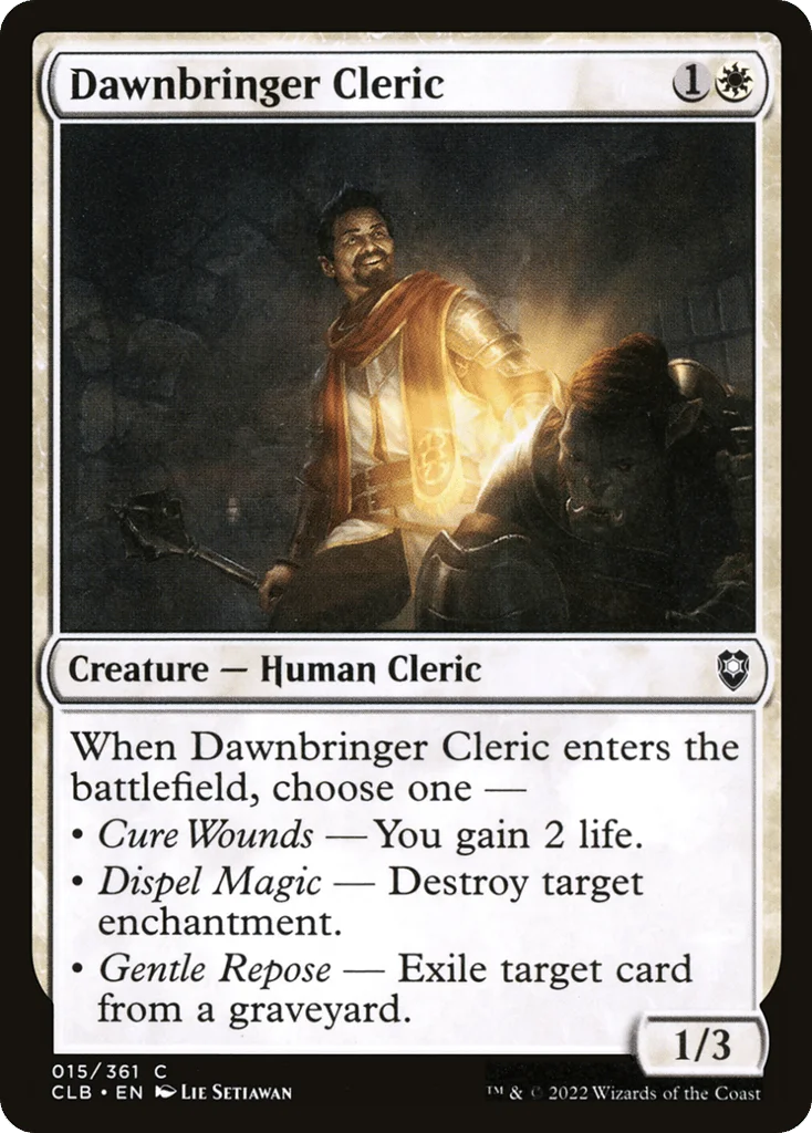 Dawnbringer Cleric · Commander Legends: Battle for Baldur's Gate