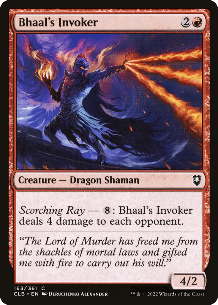 Bhaal's Invoker · Commander Legends: Battle for Baldur's Gate