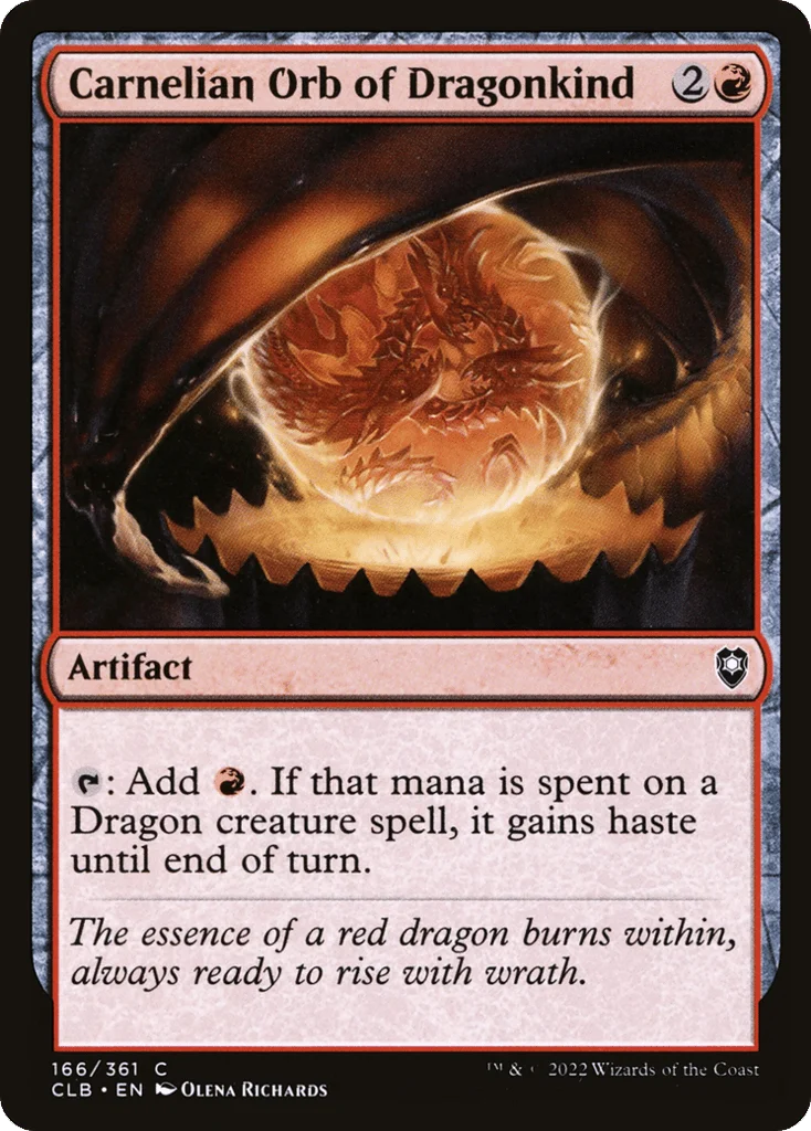 Carnelian Orb of Dragonkind · Commander Legends: Battle for Baldur's Gate