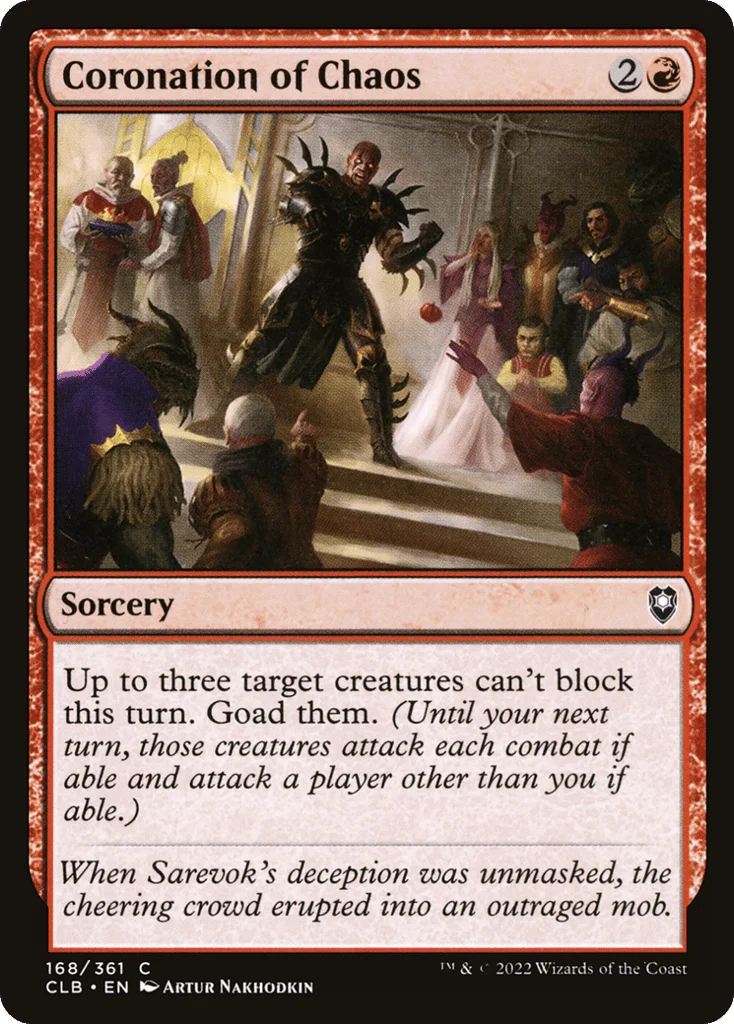 Coronation of Chaos · Commander Legends: Battle for Baldur's Gate