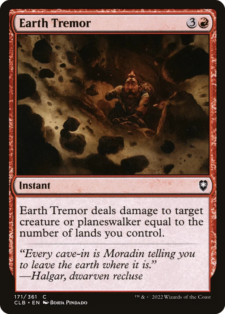 Earth Tremor · Commander Legends: Battle for Baldur's Gate