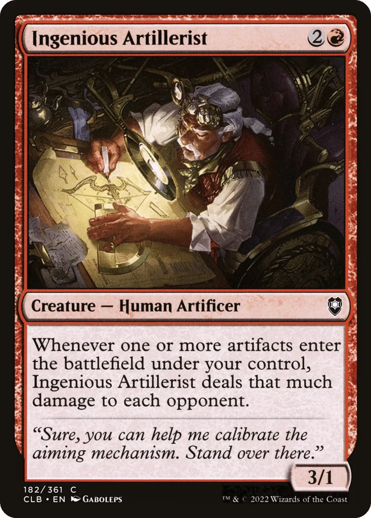 Ingenious Artillerist · Commander Legends: Battle for Baldur's Gate