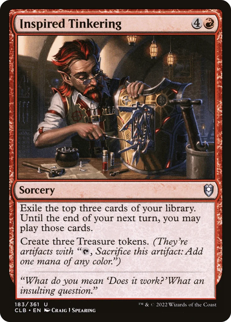Inspired Tinkering · Commander Legends: Battle for Baldur's Gate