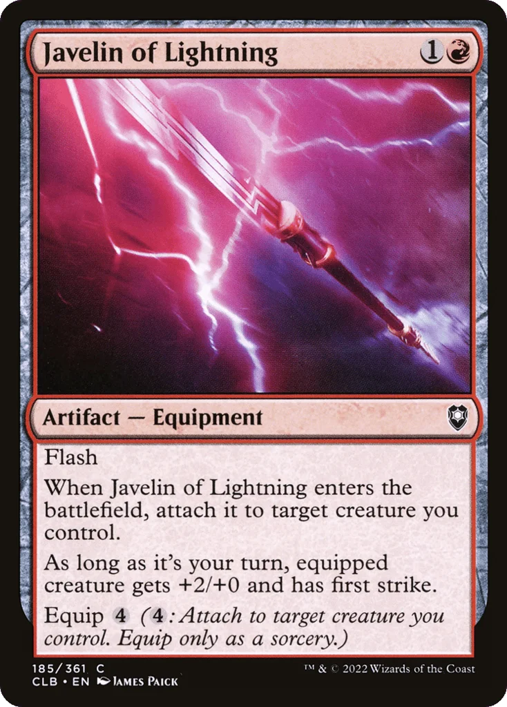 Javelin of Lightning · Commander Legends: Battle for Baldur's Gate