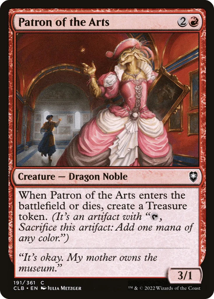 Patron of the Arts · Commander Legends: Battle for Baldur's Gate
