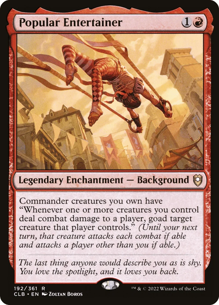 Popular Entertainer · Commander Legends: Battle for Baldur's Gate
