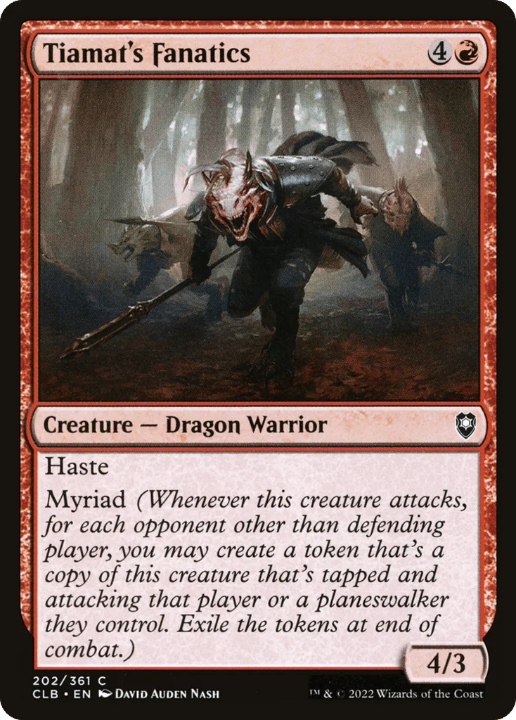 Tiamat's Fanatics · Commander Legends: Battle for Baldur's Gate