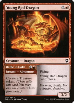 Young Red Dragon // Bathe in Gold
