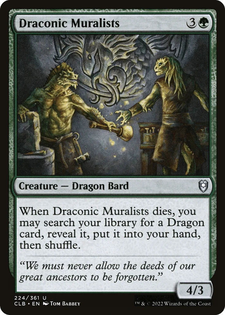 Draconic Muralists · Commander Legends: Battle for Baldur's Gate