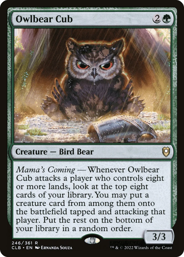 Owlbear Cub · Commander Legends: Battle for Baldur's Gate