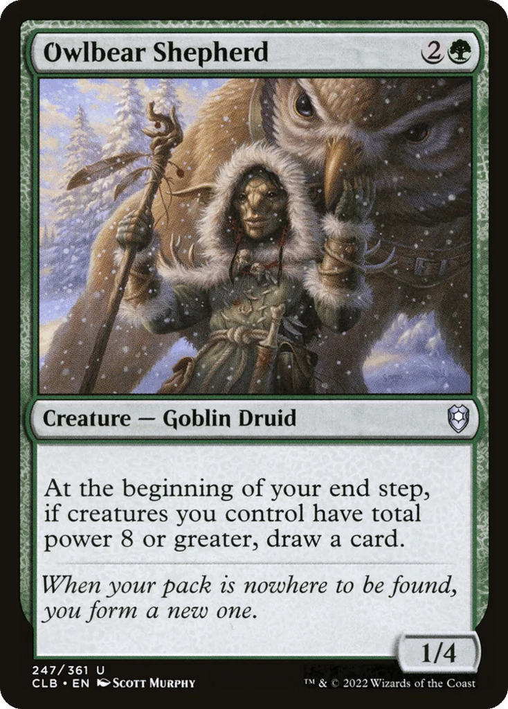 Owlbear Shepherd · Commander Legends: Battle for Baldur's Gate