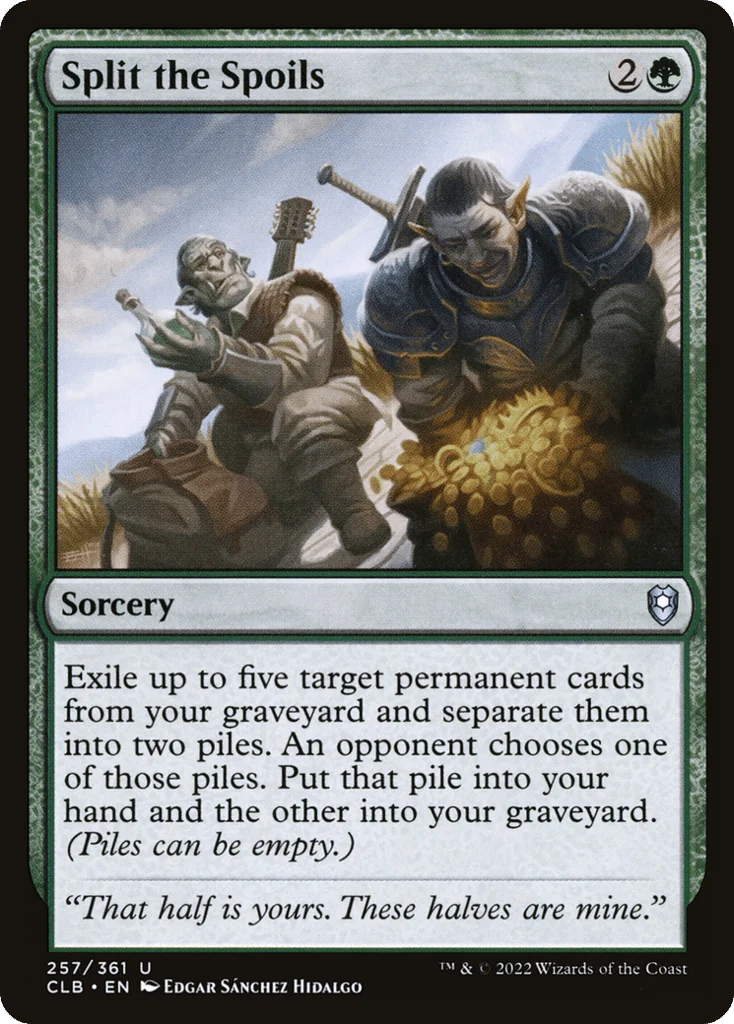 Split the Spoils · Commander Legends: Battle for Baldur's Gate