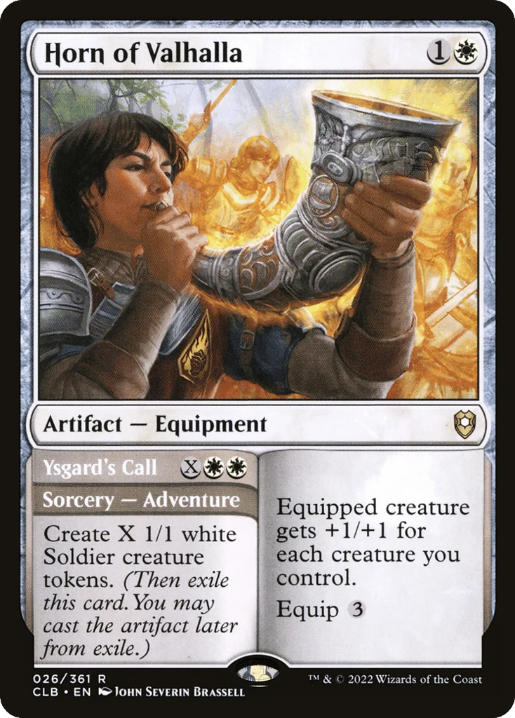 Horn of Valhalla // Ysgard's Call · Commander Legends: Battle for Baldur's Gate
