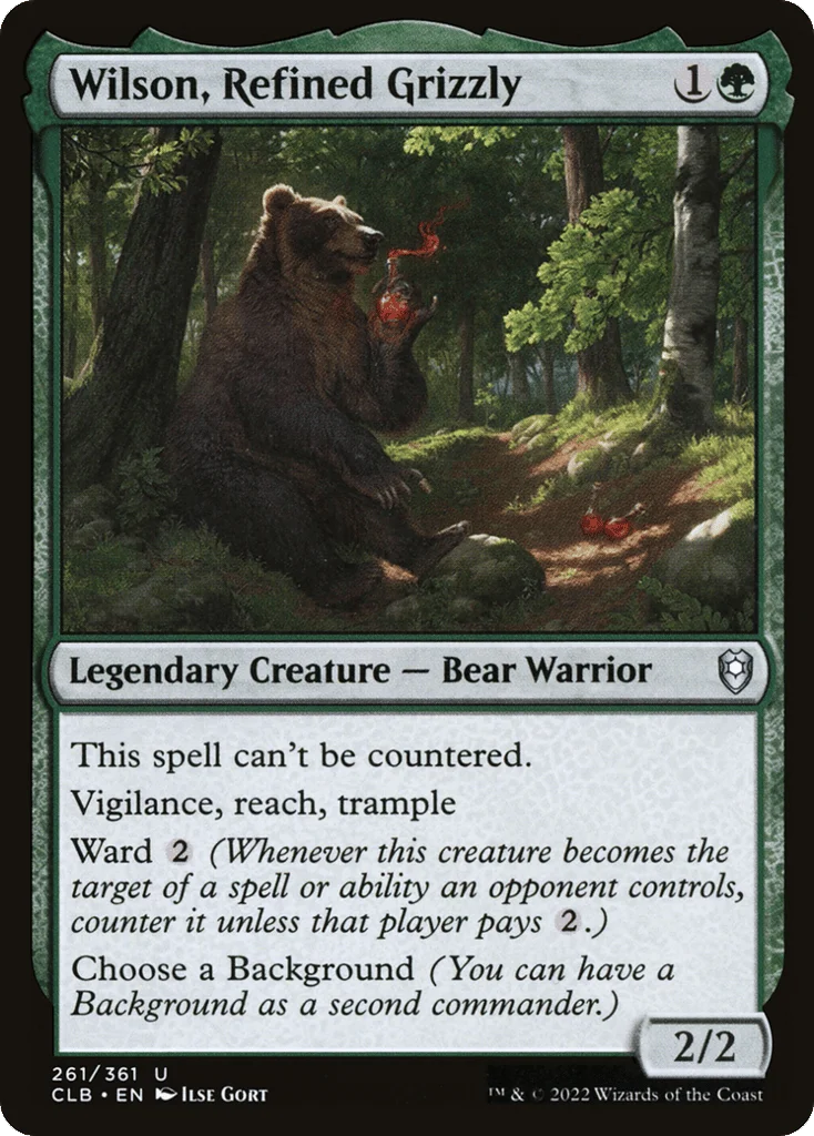 Wilson, Refined Grizzly · Commander Legends: Battle for Baldur's Gate