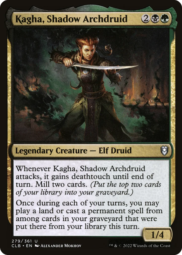 Kagha, Shadow Archdruid · Commander Legends: Battle for Baldur's Gate
