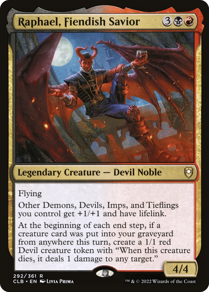 Raphael, Fiendish Savior · Commander Legends: Battle for Baldur's Gate
