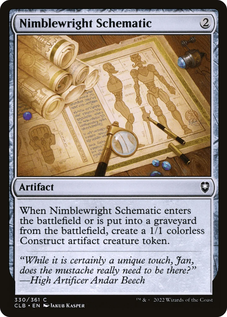 Nimblewright Schematic · Commander Legends: Battle for Baldur's Gate