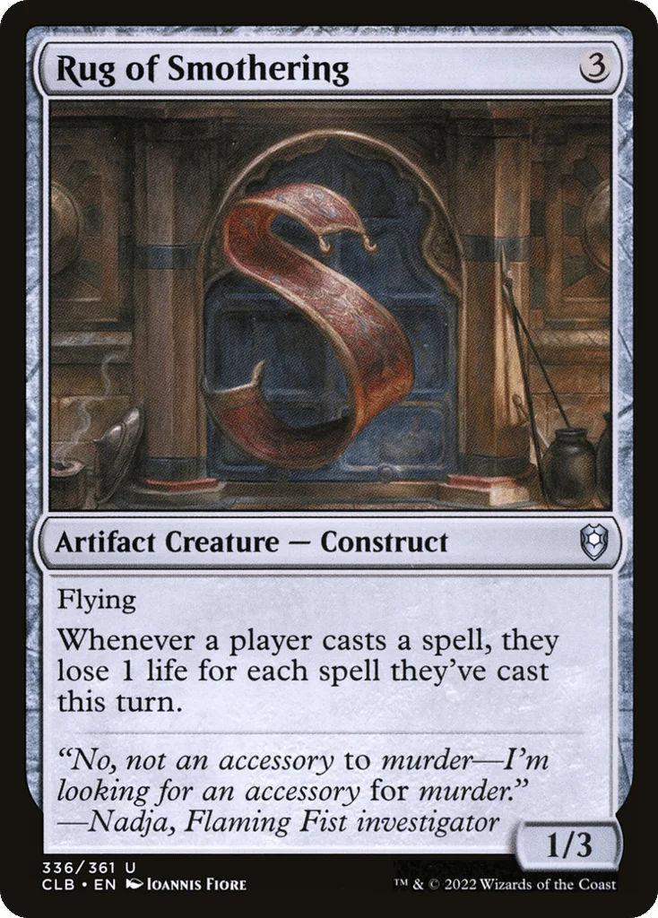 Rug of Smothering · Commander Legends: Battle for Baldur's Gate
