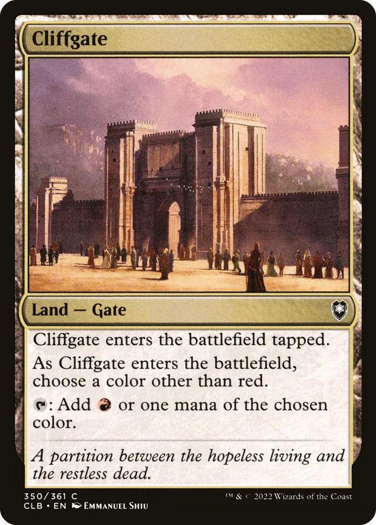 Cliffgate · Commander Legends: Battle for Baldur's Gate