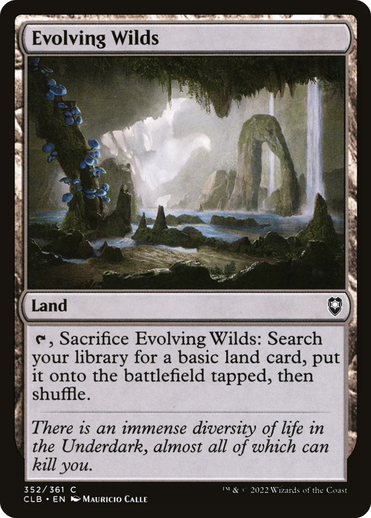 Evolving Wilds · Commander Legends: Battle for Baldur's Gate