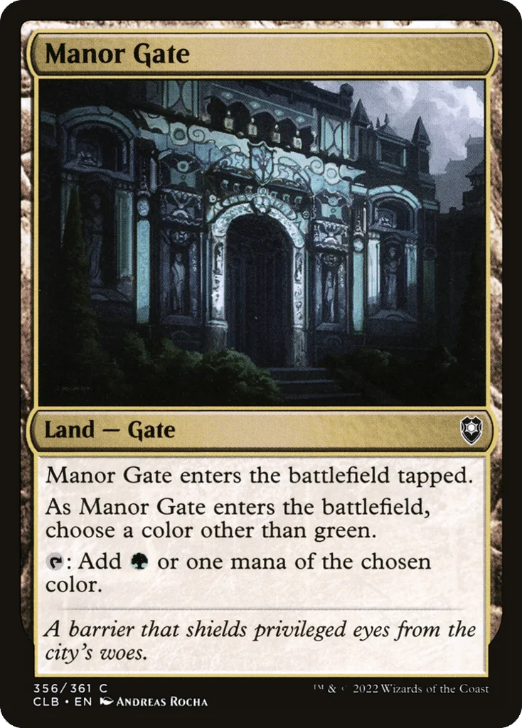Manor Gate · Commander Legends: Battle for Baldur's Gate