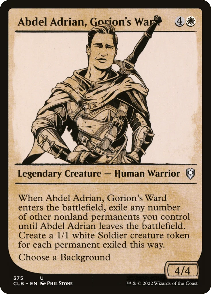 Abdel Adrian, Gorion's Ward · Commander Legends: Battle for Baldur's Gate
