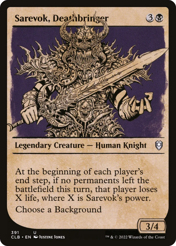Sarevok, Deathbringer · Commander Legends: Battle for Baldur's Gate
